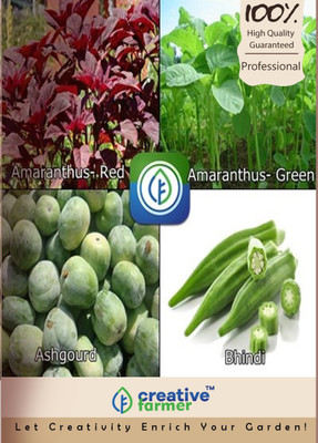 

Creative Farmer Amaranthus- Red,Amaranthus- Green,Ashgourd,Bhindi Seed(10 per packet)