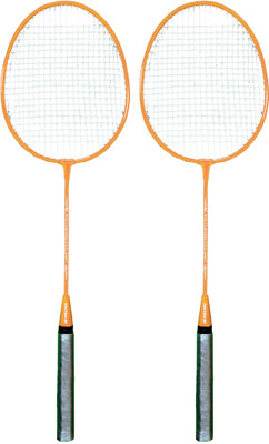 

Vector X Neon - Set of 2 (Neon Orange) Orange Strung Badminton Racquet(G4 - 3.25 Inches, 350 g)