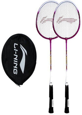 

Li-Ning SMASH XP 708 Badminton Racquet Purple Strung Badminton Racquet(G4 - 3.25 Inches, 85 g)