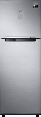 Samsung 345 L Frost Free Double Door 5 Star (2019) Refrigerator(Elegant Inox, RT37M3445S8/HL)