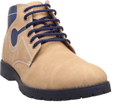 

Zappy Men's Casual Boots For Men(Beige, Blue