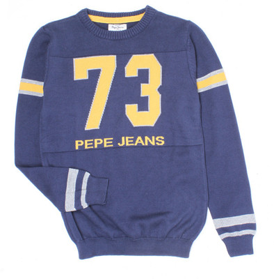 

Pepe Jeans Solid Round Neck Casual Boys Dark Blue Sweater