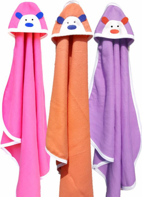 

BRANDONN Embroidered  Hooded Baby Blanket(Polyester, Multicolor