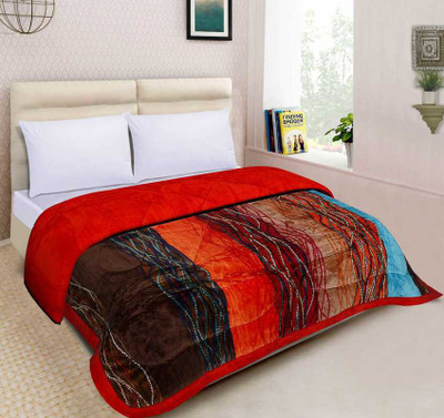 

Spangle Self Design Double, King Comforter(Polyester, Brown)