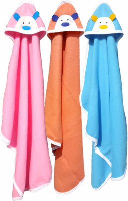 

BRANDONN Embroidered  Hooded Baby Blanket(Polyester, Multicolor