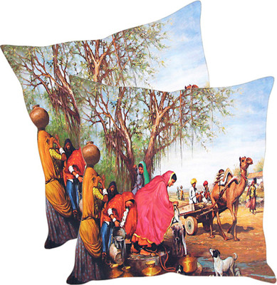 

Sleep Nature's Printed Cushions Cover(Pack of 2, 30.63 cm*30.63 cm, Multicolor)