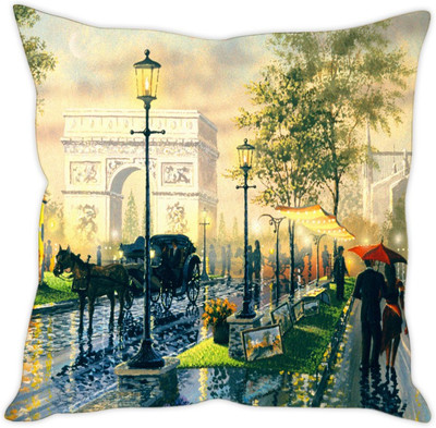 

Sleep Nature's Abstract Cushions Cover(30.63 cm*30.63 cm, Multicolor)