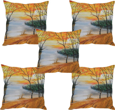 

Sleep Nature's Abstract Cushions Cover(Pack of 5, 40.63 cm*40.63 cm, Multicolor)