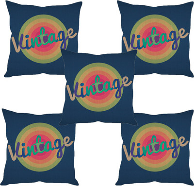 

Sleep Nature's Abstract Cushions Cover(Pack of 5, 30.63 cm*30.63 cm, Multicolor)