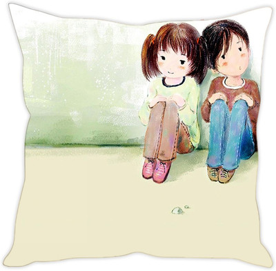 

Sleep Nature's Abstract Cushions Cover(40.63 cm*40.63 cm, Multicolor)