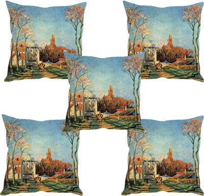 

Sleep Nature's Abstract Cushions Cover(Pack of 5, 40.63 cm*40.63 cm, Multicolor)