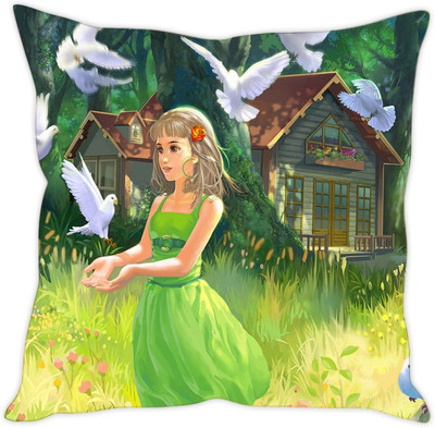 

Sleep Nature's Abstract Cushions Cover(40.63 cm*40.63 cm, Multicolor)