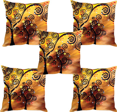 

Sleep Nature's Abstract Cushions Cover(Pack of 5, 40.63 cm*40.63 cm, Multicolor)