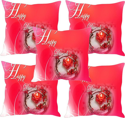 

Sleep Nature's Printed Cushions Cover(Pack of 5, 30.63 cm*30.63 cm, Multicolor)