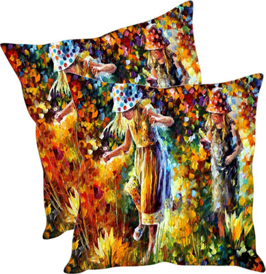 

Sleep Nature's Printed Cushions Cover(Pack of 2, 40.63 cm*40.63 cm, Multicolor)