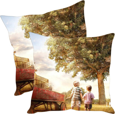 

Sleep Nature's Printed Cushions Cover(Pack of 2, 30.63 cm*30.63 cm, Multicolor)