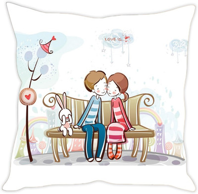 

Sleep Nature's Abstract Cushions Cover(40.63 cm*40.63 cm, Multicolor)