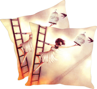 

Sleep Nature's Printed Cushions Cover(Pack of 2, 40.63 cm*40.63 cm, Multicolor)