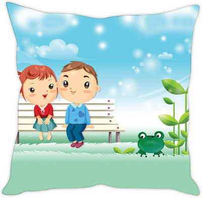 

Sleep Nature's Abstract Cushions Cover(30.63 cm*30.63 cm, Multicolor)