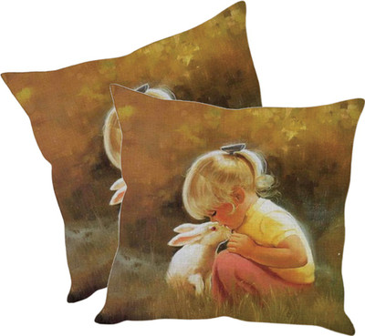 

Sleep Nature's Printed Cushions Cover(Pack of 2, 40.63 cm*40.63 cm, Multicolor)