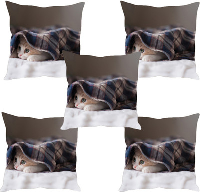 

Sleep Nature's Abstract Cushions Cover(Pack of 5, 30.63 cm*30.63 cm, Multicolor)