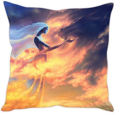 

Sleep Nature's Abstract Cushions Cover(30.63 cm*30.63 cm, Multicolor)
