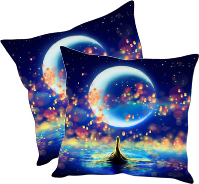 

Sleep Nature's Printed Cushions Cover(Pack of 2, 30.63 cm*30.63 cm, Multicolor)