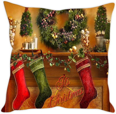 

Sleep Nature's Printed Cushions Cover(30.63 cm*30.63 cm, Multicolor)
