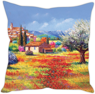 

Sleep Nature's Abstract Cushions Cover(30.63 cm*30.63 cm, Multicolor)