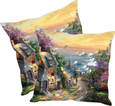 

Sleep Nature's Printed Cushions Cover(Pack of 2, 30.63 cm*30.63 cm, Multicolor)