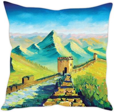 

Sleep Nature's Abstract Cushions Cover(40.63 cm*40.63 cm, Multicolor)