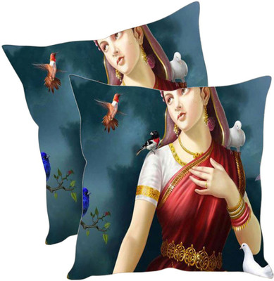 

Sleep Nature's Printed Cushions Cover(Pack of 2, 40.63 cm*40.63 cm, Multicolor)