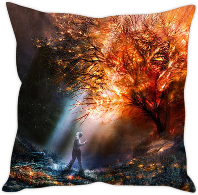 

Sleep Nature's Printed Cushions Cover(30.63 cm*30.63 cm, Multicolor)