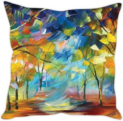 

Sleep Nature's Abstract Cushions Cover(40.63 cm*40.63 cm, Multicolor)