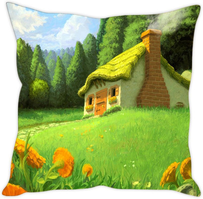 

Sleep Nature's Abstract Cushions Cover(30.63 cm*30.63 cm, Multicolor)