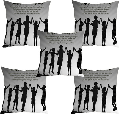 

Sleep Nature's Abstract Cushions Cover(Pack of 5, 30.63 cm*30.63 cm, Multicolor)