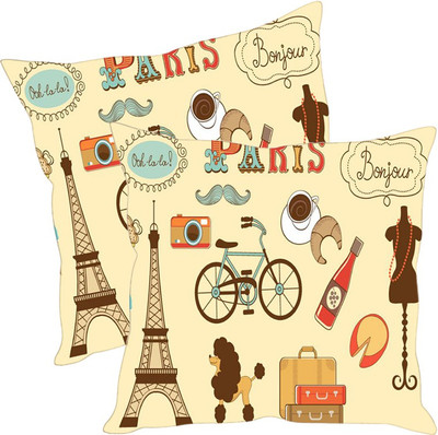 

Sleep Nature's Printed Cushions Cover(Pack of 2, 40.63 cm*40.63 cm, Multicolor)