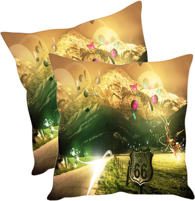 

Sleep Nature's Printed Cushions Cover(Pack of 2, 30.63 cm*30.63 cm, Multicolor)