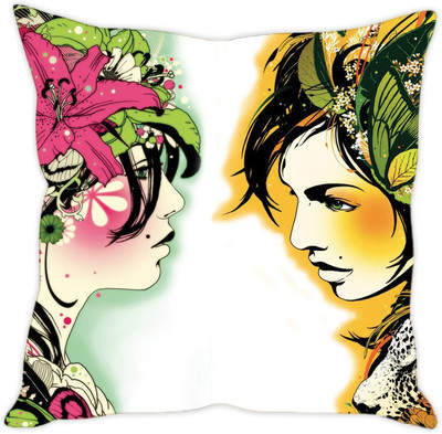 

Sleep Nature's Abstract Cushions Cover(30.63 cm*30.63 cm, Multicolor)