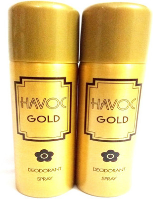 

Havoc Gold Deodorant Spray - For Men(400 ml, Pack of 2)