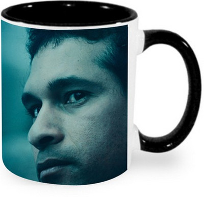 

Ashvah Sachin Tendulkar Quote Ceramic Mug(350 ml), Black