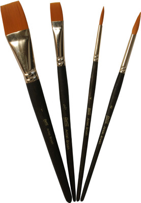 

Chrome Mix Paint Brushes(Set of 4, Black)