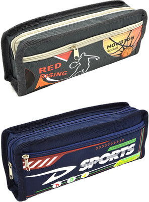 

Hrinkar Cartoon Printed Art Plastic Pencil Boxes(Set of 2, Multicolor)