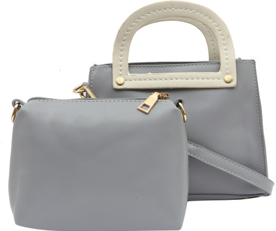 

Pepgirls Girls Casual Grey PU Sling Bag