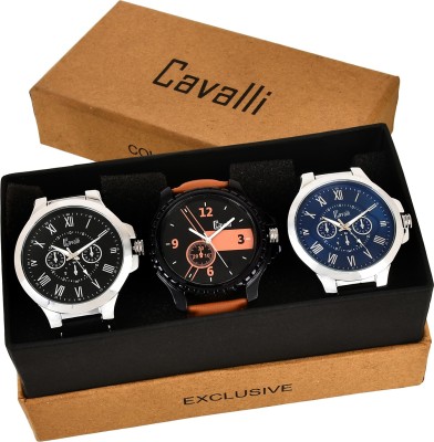 Cavalli CW 339 Exclusive Triple Combo Watch  - For Men   Watches  (Cavalli)