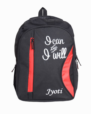 

Jyoti school bag School Bag(Black, Red, 38 inch)