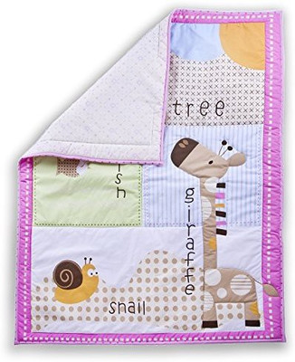 

Dream On Me Printed  Crib Baby Blanket(Microfiber, Multicolor