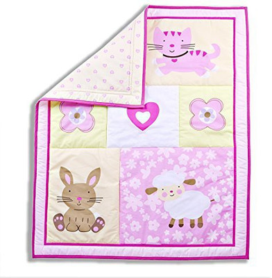 

Dream On Me Printed  Crib Baby Blanket(Microfiber, Multicolor