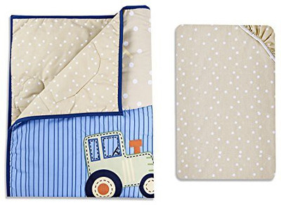 

Dream On Me Printed  Crib Baby Blanket(Microfiber, Multicolor