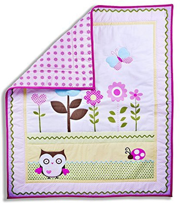 

Dream On Me Printed  Crib Baby Blanket(Microfiber, Multicolor